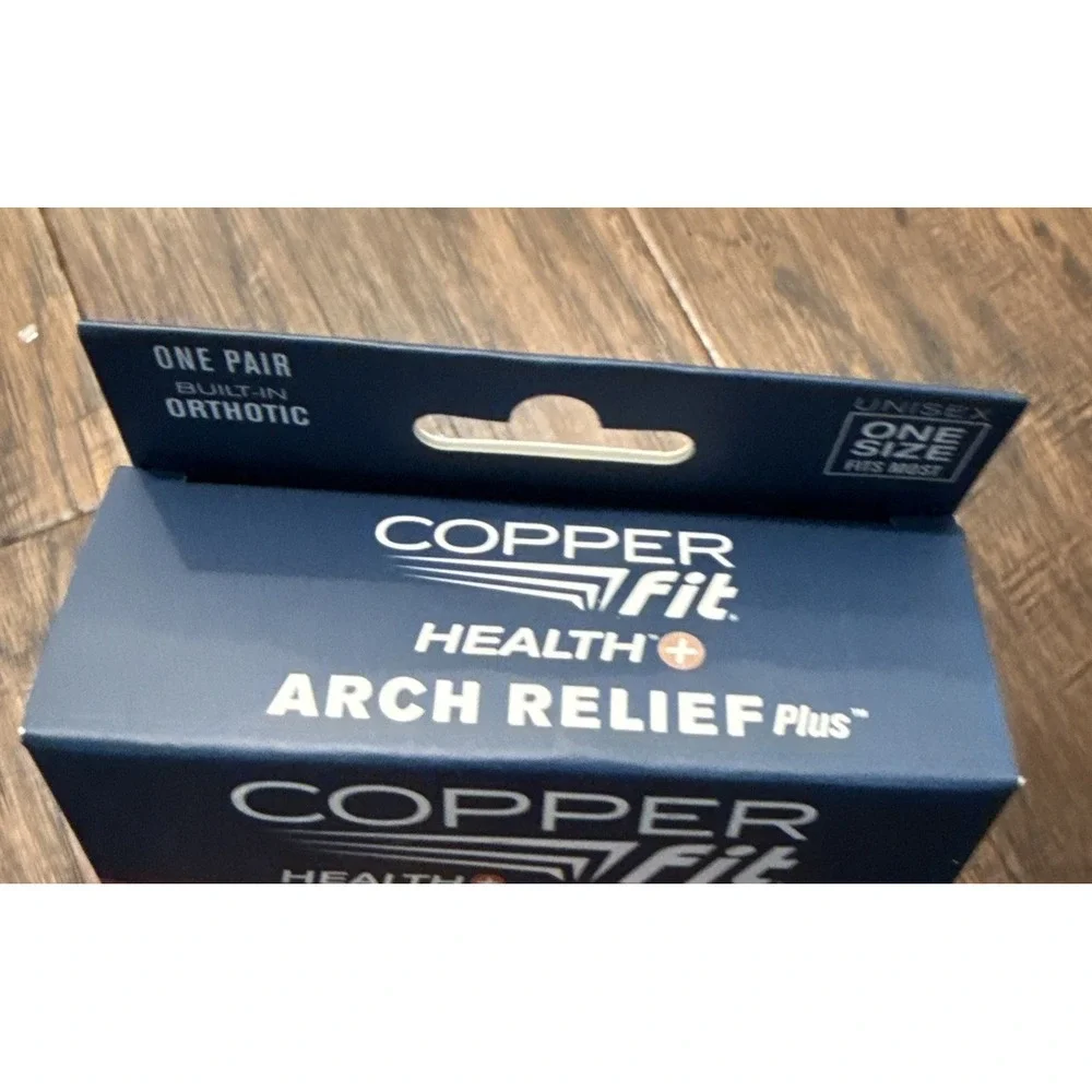 Arch Relief Plus‎ Built-In Orthotic Support Black Copper Fit Health Unisex